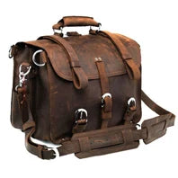 Vintage Crazy horse Genuine Leather Men Travel Bags Luggage Travel Bag Leather Men Duffle Bag Large Men Weekend Bag Overnight