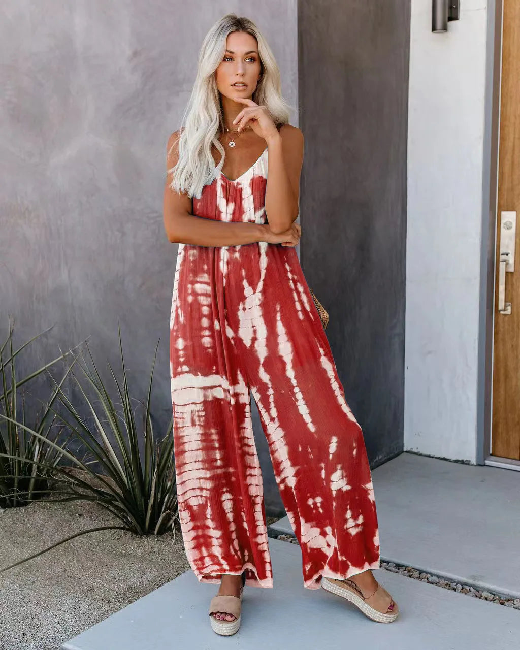 Women's jumpsuit 2023 new women's clothing wholesale Russian European and American suspender sexy wide leg pants Badiee Stylez
