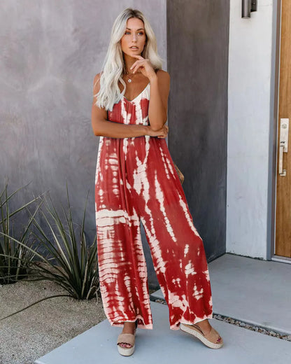 Women's jumpsuit 2023 new women's clothing wholesale Russian European and American suspender sexy wide leg pants Badiee Stylez