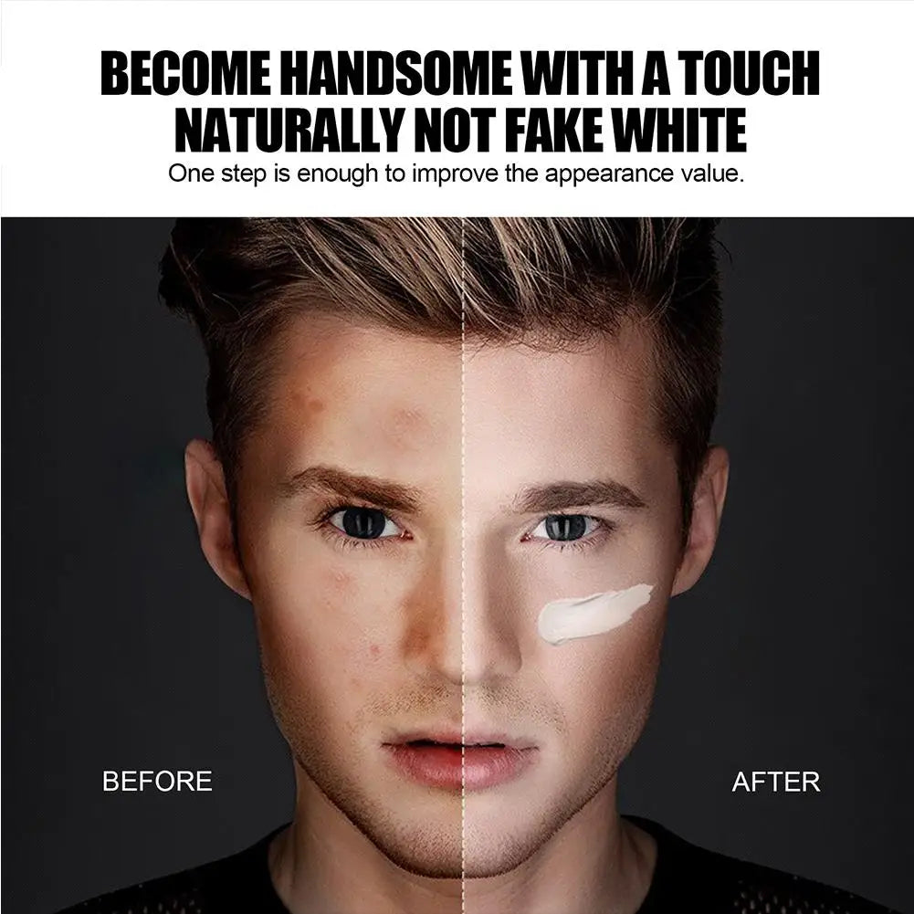 Men's Makeup Cream Acne Mark Concealer for Hydrating Moisturizing Oil Control Pore Shrinkage Firming Male Facial Skin Care