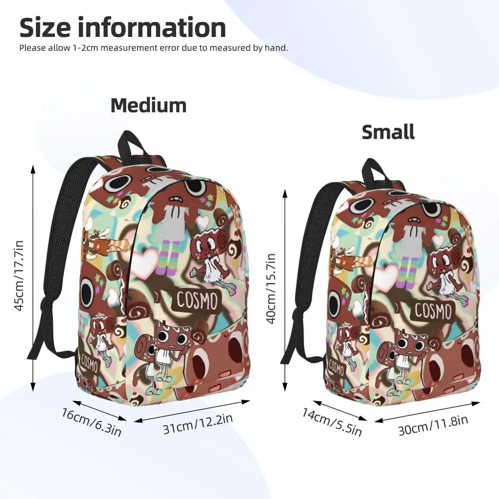 Dandys World Cool Backpack Lightweight High School Hiking Travel Game Logo Daypack for Men Women Laptop Computer Shoulder Bag