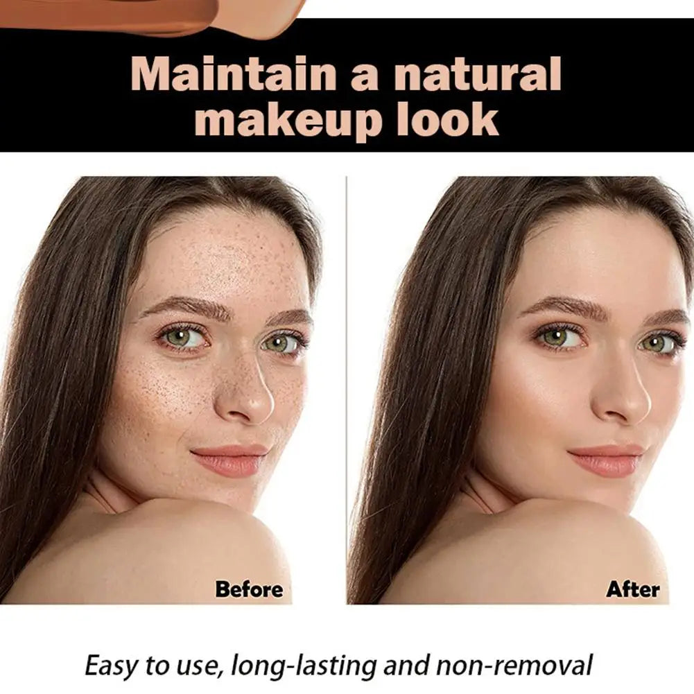 Hose Liquid Foundation Matte Nude Makeup Facial Foundation Highlight Concealer Oil Control Full Coverage Foundation for Brighten