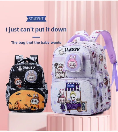 New Large Capacity Bag Children Backpack Cute Cartoon Primary School Bag Shoulder Bag New Kids Practical Portable Backpack
