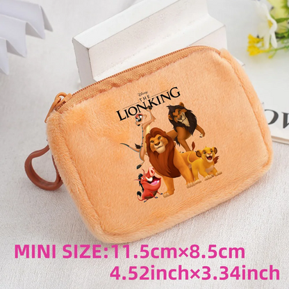 The Lion King Coin Purse Mini Coin Key Bag Money Pocket Plush Wallet Kid Cartoon Cute Moneybag Kawaii Birthday Gift Storage Bag 1pcs-029