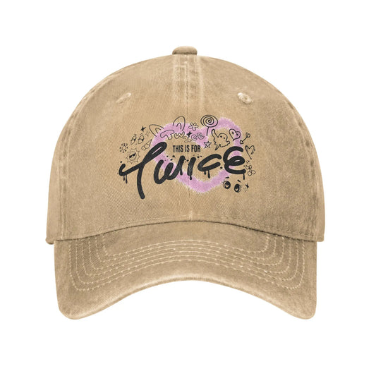 Unisex Twice this is for World TOUR  Cap Wear Baseball Cap Vintage  Trucker Hats Adjustable Badiee Stylez