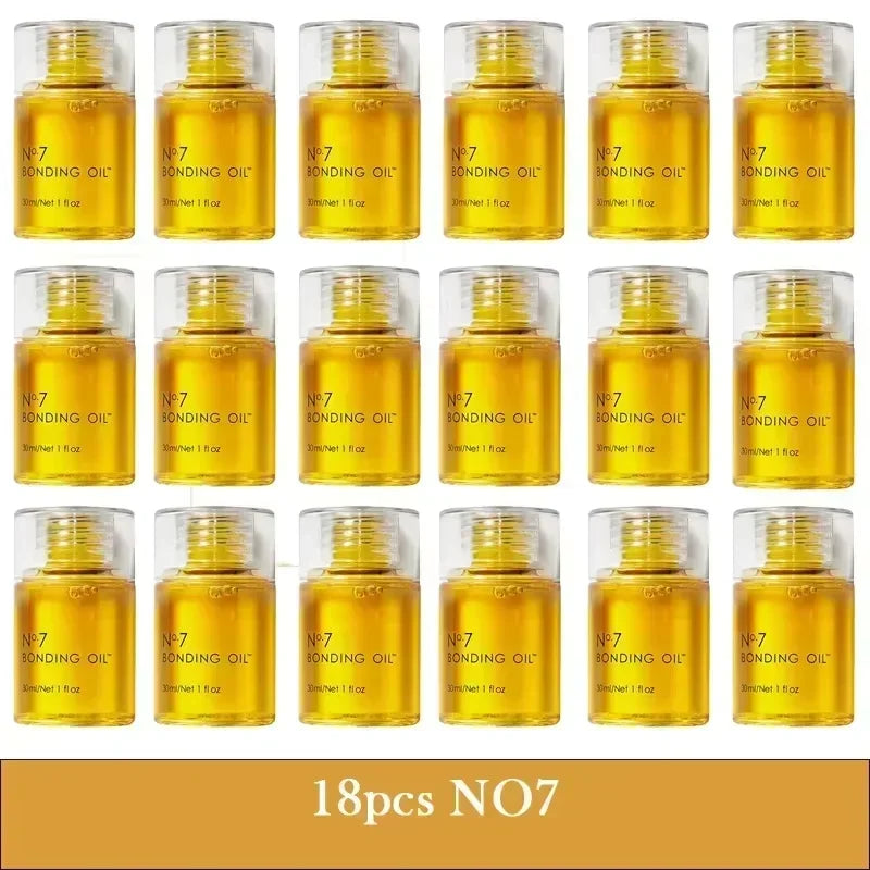 30ml No. 7 Bonding Oil Original Hair Care Repair Damaged Essential Oil Conditioners Increase Shine Softness Color Vibrancy Frizz 18pcs NO7