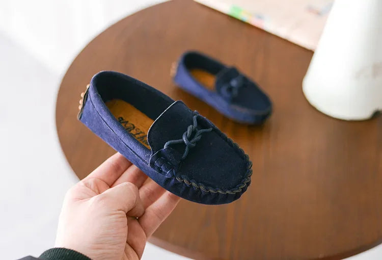 Children Loafers Shoes Boys Flat Sneakers Baby Kids Casual Shoes Toddler Girls Breathable Slip-on Shoes Soft Bottom Solid Color Badiee Stylez