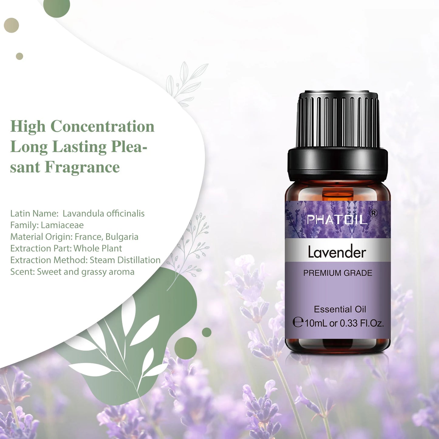 10ml Lavender Essential Oils Pure Natural for Diffuser humidifier Aromatherapy Jasmine Vanilla Aroma Oil for Skin Care, DIY Soap - Badiee Stylez