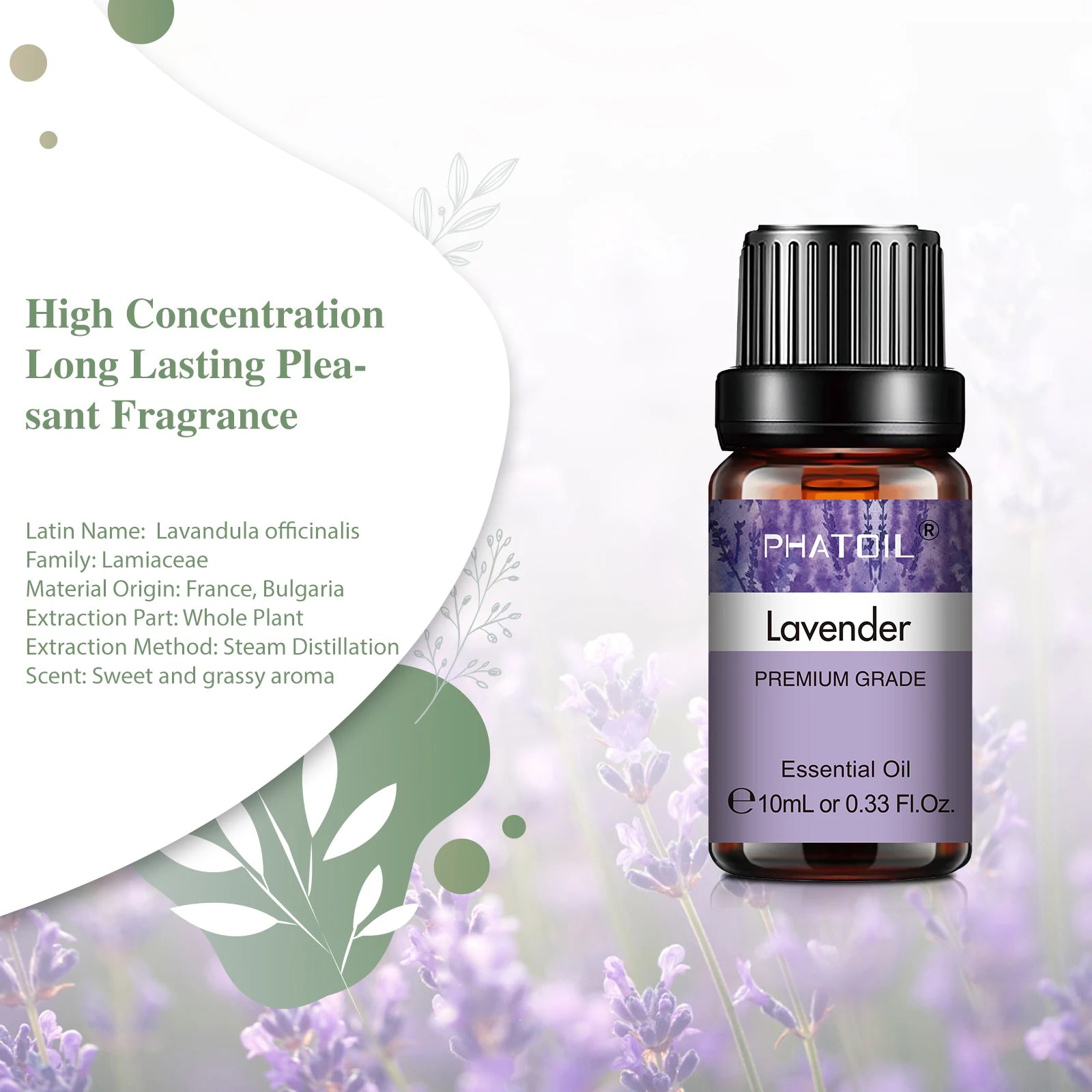 10ml Lavender Essential Oils Pure Natural for Diffuser humidifier Aromatherapy Jasmine Vanilla Aroma Oil for Skin Care, DIY Soap - Badiee Stylez