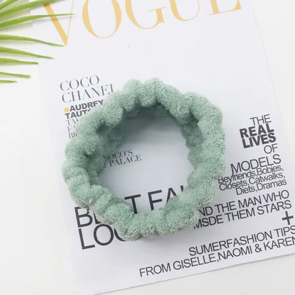 Face Wash Headband Makeup Single Circle Coral Velvet Hair Cover Sports Yoga Hair Accessory For Women F