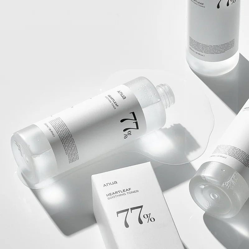 Korean Anua Skin Care Set Heartleaf 77% Toner Deep Cleansing Oil Remove Cosmetic Face Cleanser Skincare Products Original