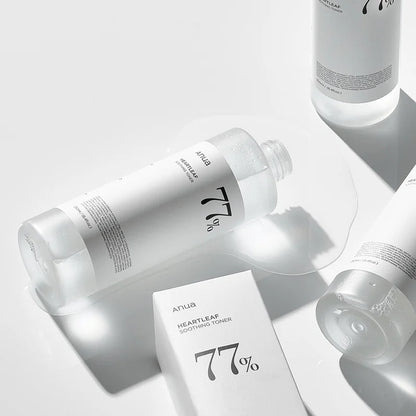 Korean Anua Skin Care Set Heartleaf 77% Toner Deep Cleansing Oil Remove Cosmetic Face Cleanser Skincare Products Original