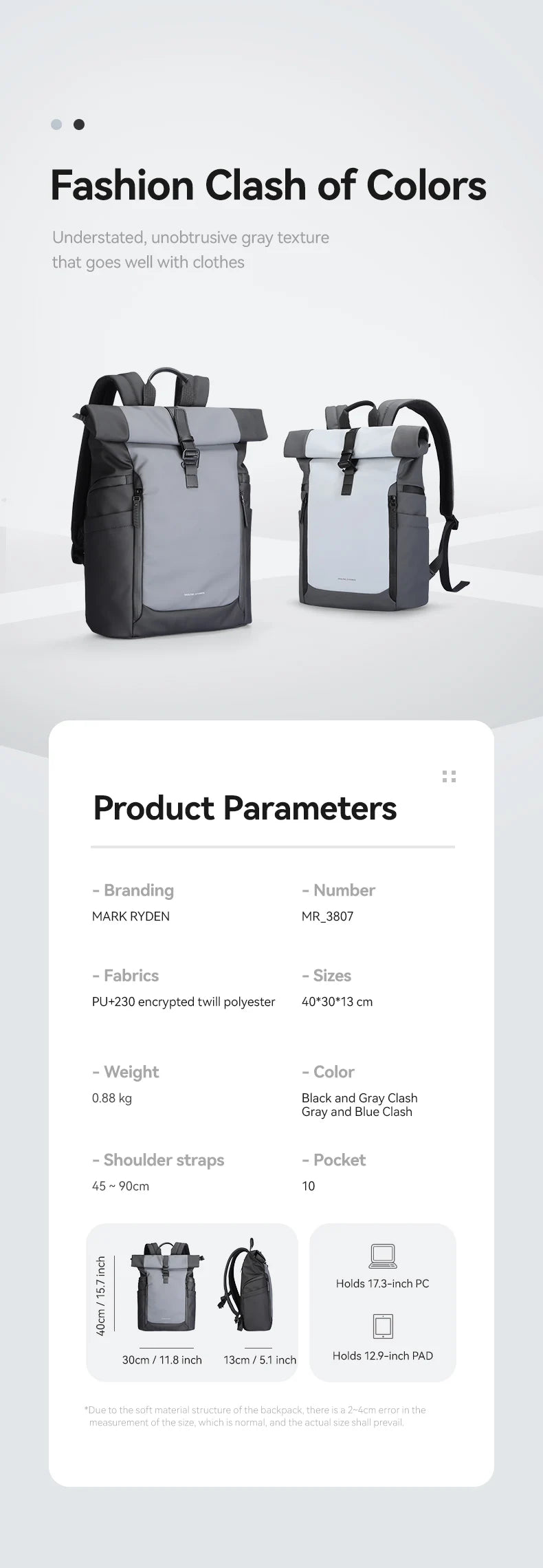 Mark Ryden Laptop Bag school backpack bookbags backpack student travel bags business backpack casual backpack