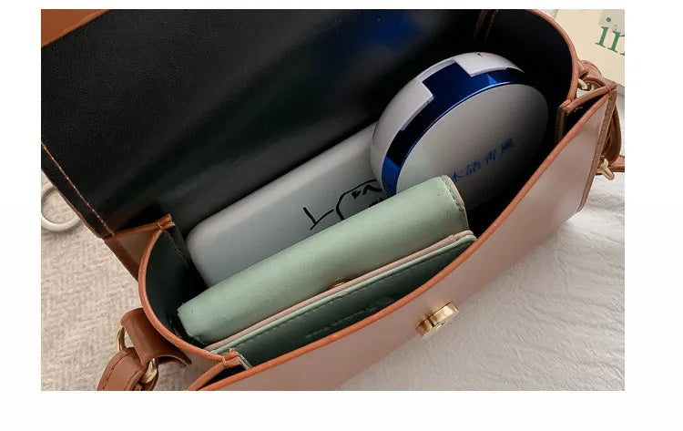 Mini Crossbody Bag for Women PU Leather Shoulder Bags Luxury Designer Handbag Fashion Female Messenger Small Square Pocket