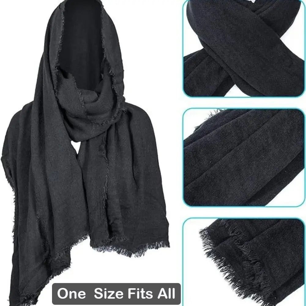 Cosplay Men's Medieval Pirate Retro Hood Scarf Black/Brown Wrap Cloak Vintage Halloween Masquerade Costume Shoulder Cowl