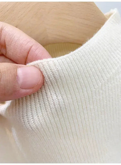 Knitted Top Women Y2K Tank Top Half Neck Vest Female Sleeveless Sweater Chic Streetwear Solid Skinny Tube Top Summer 2025