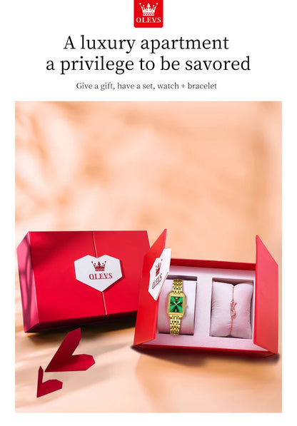 OLEVS 9995 Women's Watch Luxury Elegant Quartz Ladies Wristwatch Top Brand Waterproof Luminous Date Original Watch For Women