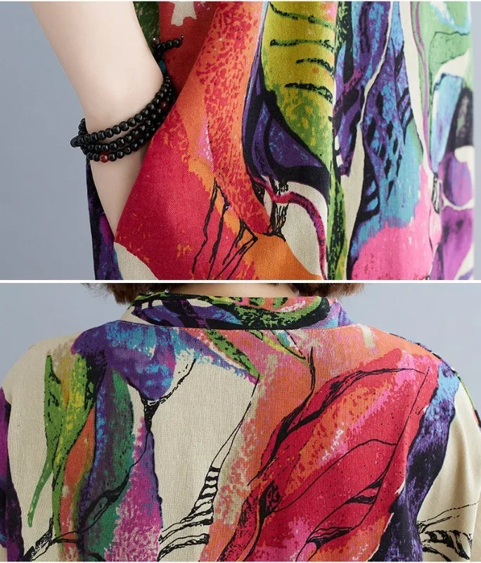 Summer Dress for Women Clothing Long Dress Fashion Clothes Cotton Vintage Harajuku Elegant Streetwear Maxi Beach Dresses