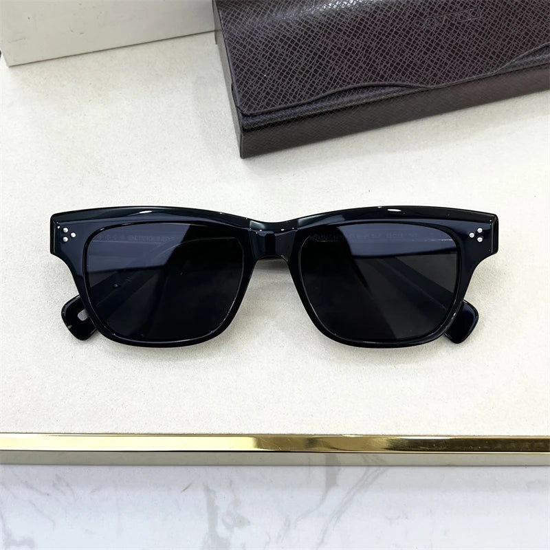 Famous Luxury Men's Sunglasses OV5524SU Square Acetate Female Women's Sunglasses BIRELL Outdoor oculos de sol masculino