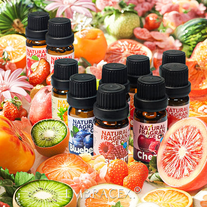22Type Fruit Essential Oils Skincare Fragrance Oil for Diffuser Candles Making -Strawberry Lemon Mango Cherry Raspberry - Badiee Stylez