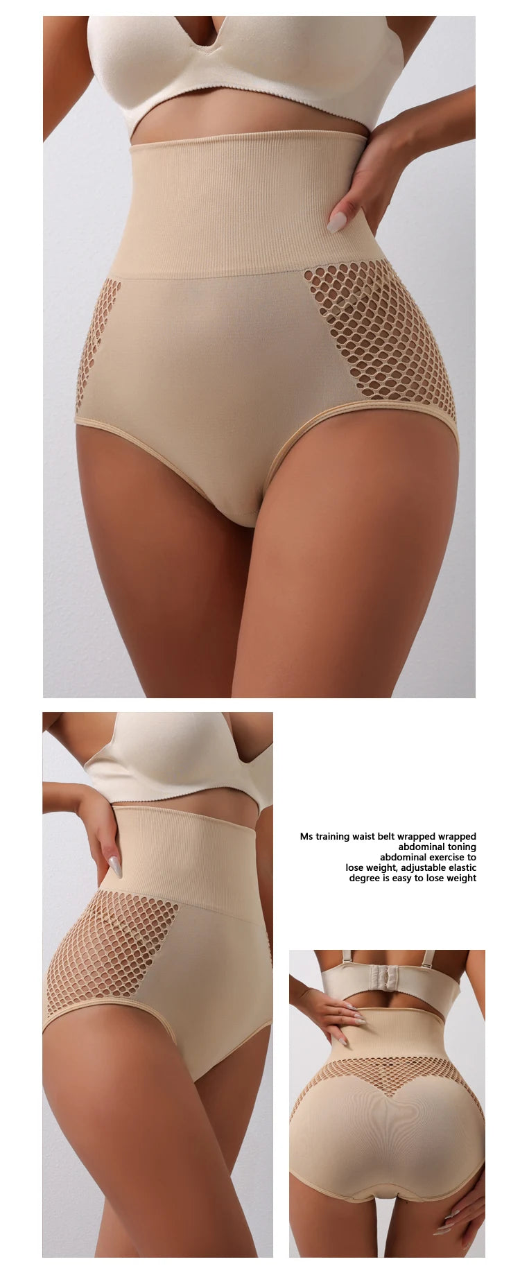 Flarixa 1/2/3Pcs Hollow Belly Control Shapewear Women Panties High Waist Double Layer Tummy Shaper Heart-shaped Hip Lift Pants Badiee Stylez