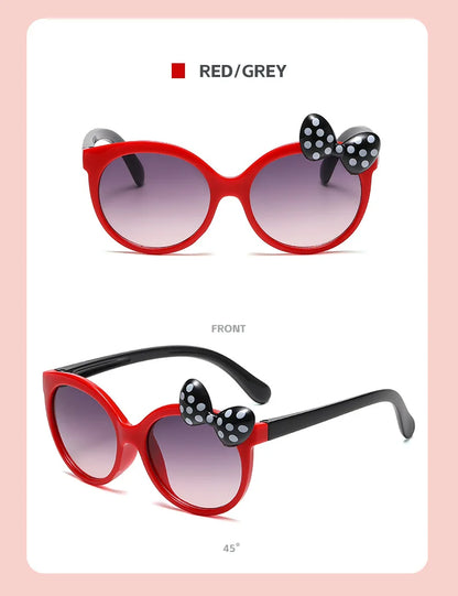 Disney Minnie Mouse Girls Sunglasses Figure Anime Kawaii UV Protection Summer Sunglasses Cute Funny Glasses Toys Birthday Gift