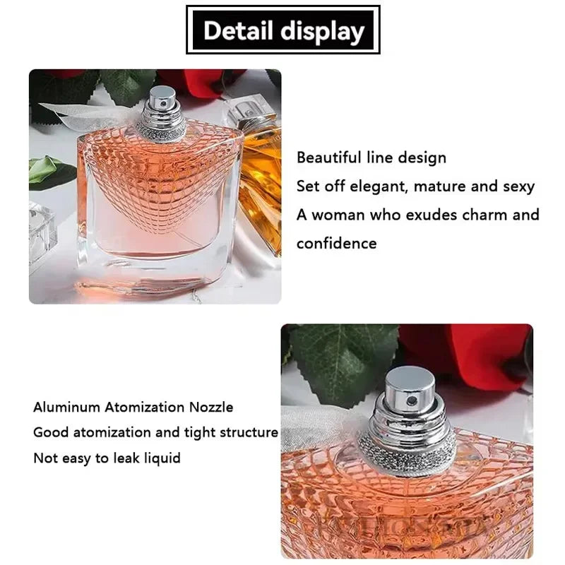 Original 75ml  Women Perfume True Love Rose Fragrance Lasting Perfume Fresh Natural Romantic Temperament Perfume Badiee Stylez