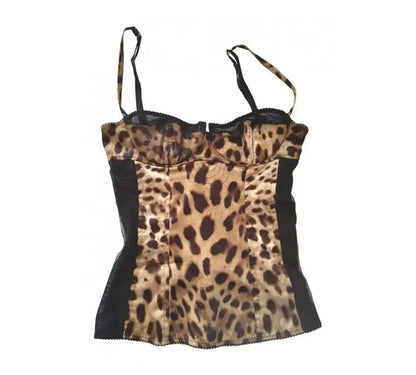 Y2K fashion retro clothing from the charming sweet sexy floral slender punk baby T-shirts streetwear halter tops aesthetic women Leopard print