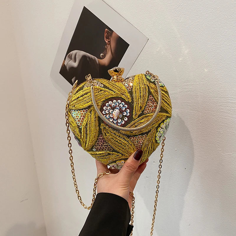 Luxury Gold Clutch Bags for Women 2025 Party Bags Evening Purse Designer Crossbody Bag New in Handbag Ladies hand bag sac femme Yellow