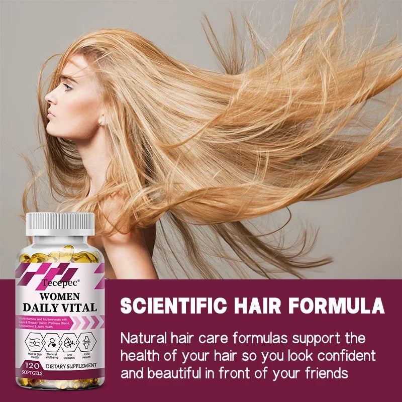 Women's Multivitamin Capsules, Repair Skin, Promote Liver Health, Improve Anemia and Vitamin Deficiency, Boost Energy