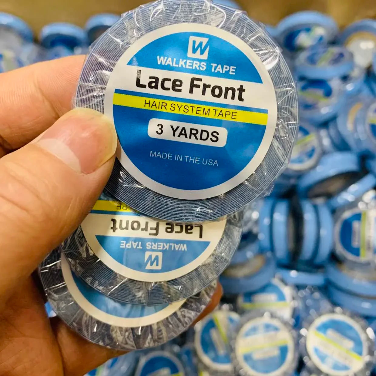 Wholesale 5/10PCS 3YARDS 0.8cm WALKERS TAPE Lace Front Hair SystemTape Extension Ultra Hold Walker Tape double wig adhesive