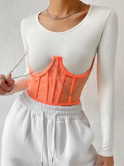 Women Corset Bustier Crop Top Lace-up Bandage Black Gothic Leather Underbust Suspender Cami Vest Waist BodyshaperTank Cummerbund as shown picture 11