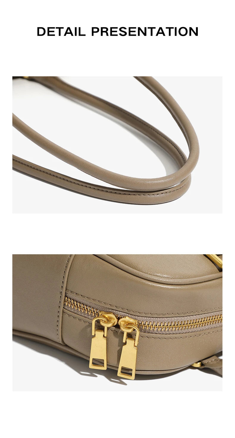 Hifashion Luxury Genuine Leather Underarm Shoulder Bags For Women 2025 Trend Designer Pillow Satchel Tote Office Ladies Handbags