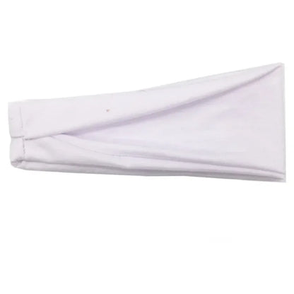 Women Headband Twist Cotton Sport Wide Turban Twisted Knotted Headwrap Girls Hairband Fashion Head Band Hair Accessories WHITE 10cm-22cm