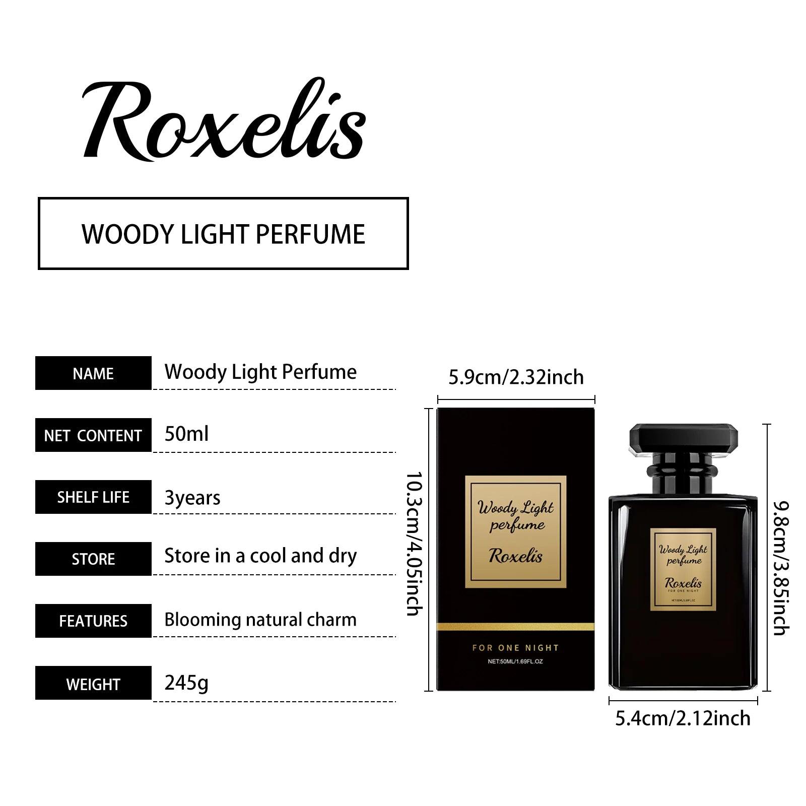 Wooden Cologne Perfume Long-Lasting Woody Light Fragrance Luxurious Captivating Aroma Classic Elegant Scent Men Perfumes - Badiee Stylez