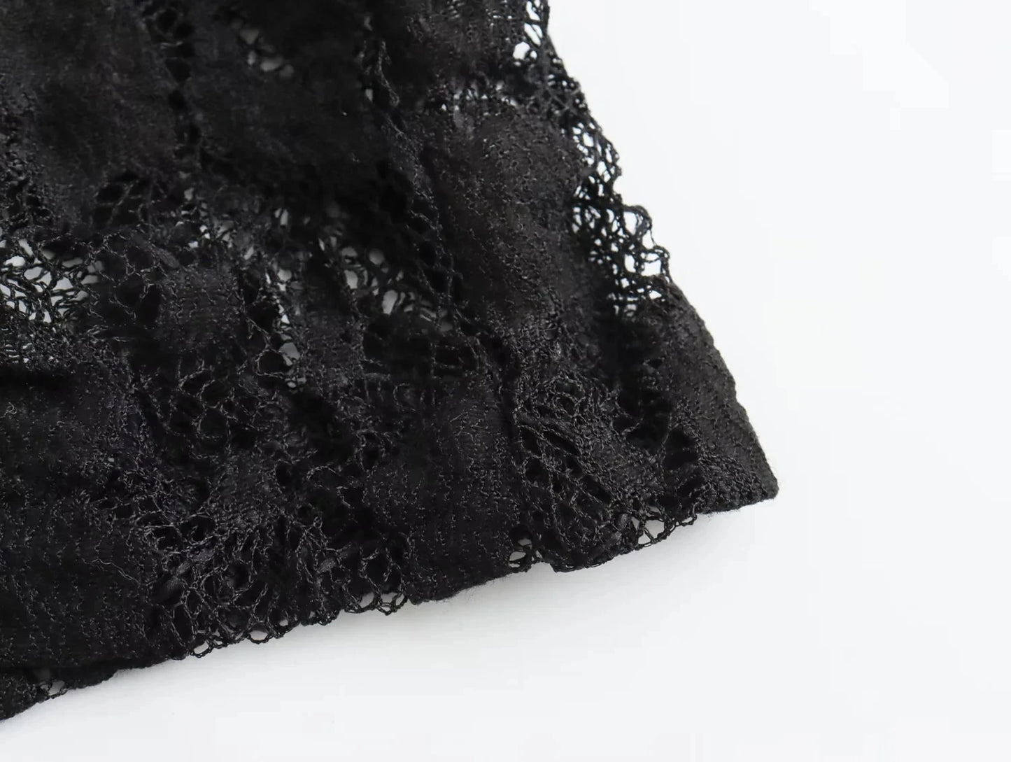 TRAFZA Summer Lace Jumpsuits For Women Fashion New Long Sleeves Hollow Out Slim Onesies Female Chic Wild Women's Bodysuits