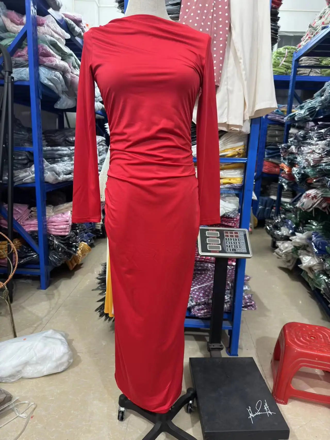 Sexy Bodycon Long Sleeve Midi Dress Women 2024 Autumn Slim Solid Party Package Hip Elegant Dresses For Women Robe Femme