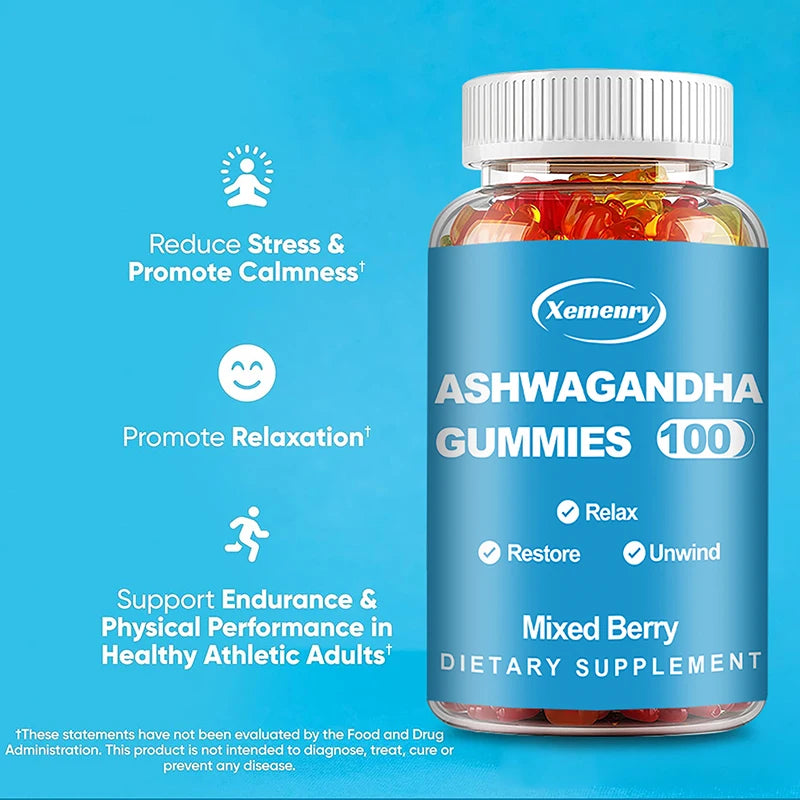 Ashwagandha gummies - Relieve Stress Help with Sleep Support Immune System Health