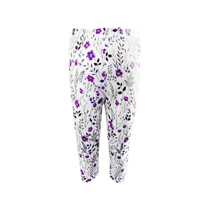 Plus Size Fashion Printed For Women Cropped Leggings Women's Tight Pants Seven-point Leggings