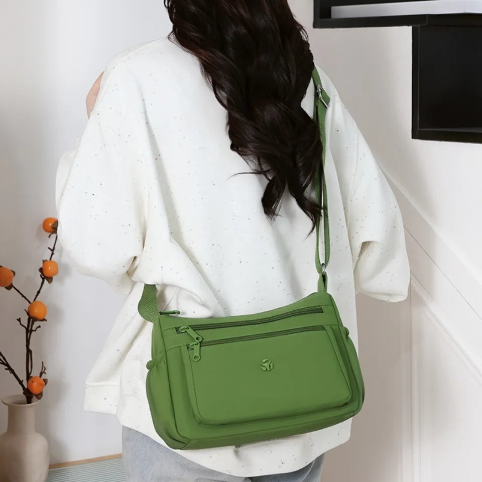 Just Hold A Lot Waterproof Nylon Shoulder Crossbody Bags for Women Messenger Travel Daily Use Bags Suitable for Mothers Shopping