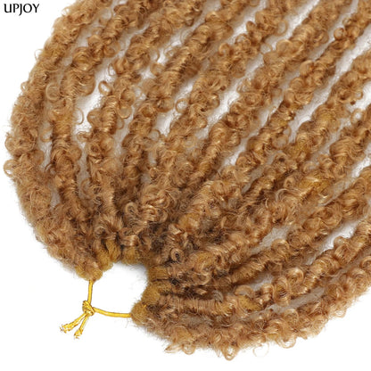 Butterfly Locs Crochet Hair 12 inch Handmade Butterfly Soft Locs Crochet Hair Extensions Synthetic Braiding Hair 12Strands/pack Badiee Stylez