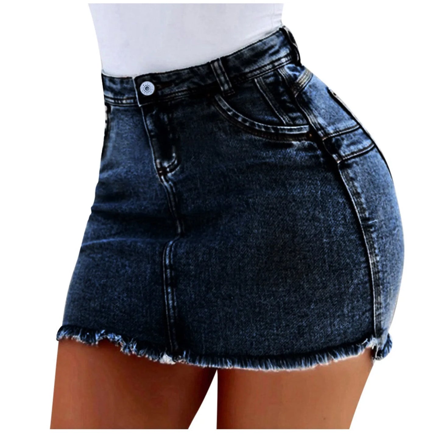 Mini Skirt Women's Wash Mini Female Short Skirts Summer Women's Sexy Denim Skirt Skirts for Women Knee Length Casual