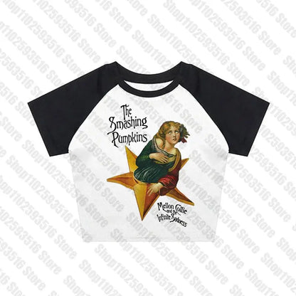 Aesthetic Tops for Women Crop Top Women 2000s Tops With Suspenders Gothic Clothes Vintage Clothing Harajuku Grunge Clothes Y2k White4