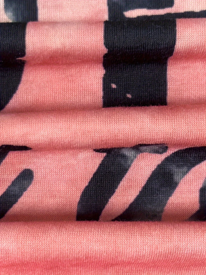 Plus Size Letter Print Top Colorblock Crew Neck Short Sleeve, O Neck, Leisure Time Ladies Tshirt Tops, Summer, 2024