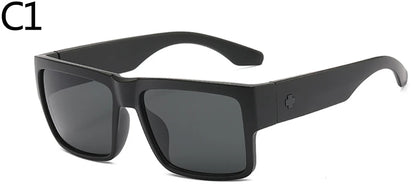 Oversized Sunglasses Men Square Driving Sun Glasses for Men 2183 Camping Hiking Fishing Shades Classic Eyewear Male UV400 C1 Without Packing