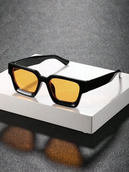 1/2 PC S Classic Fashion Square Plastic Frame Women Sunglasses For Men Daily Life Shades Eyewear Accessories. Badiee Stylez