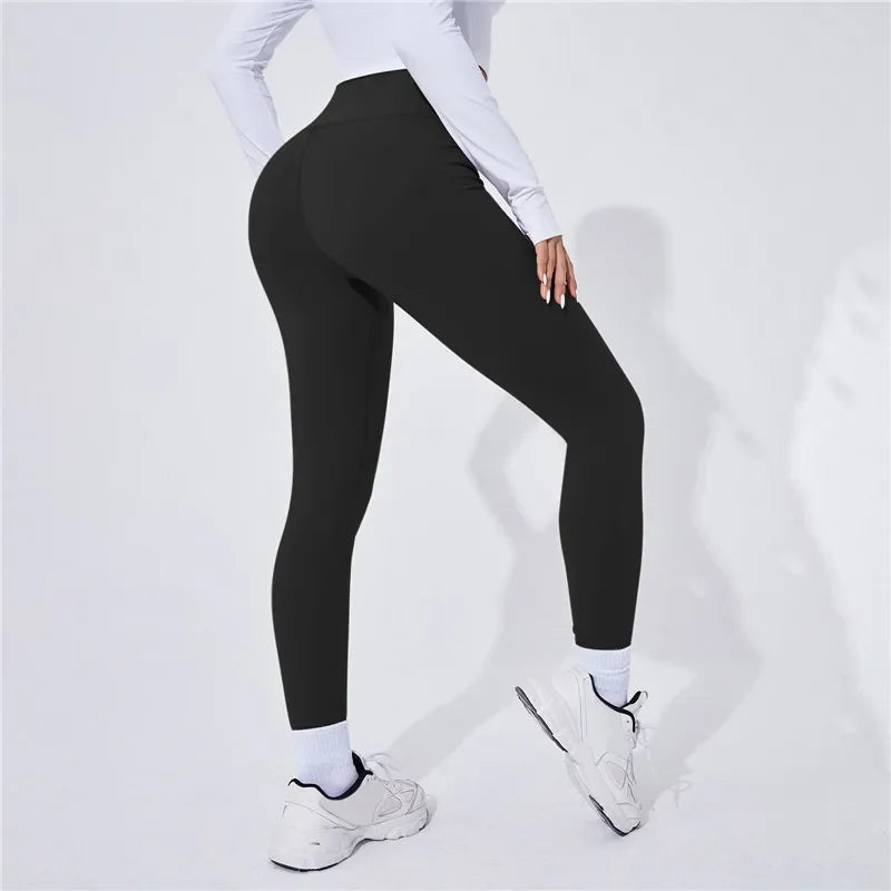 High Waist Yoga Warm Leggins Sports Tights Thermal Woman Running Pants Sexy Butt Lifting Leggings Push Up Panties Gym Fitness Badiee Stylez