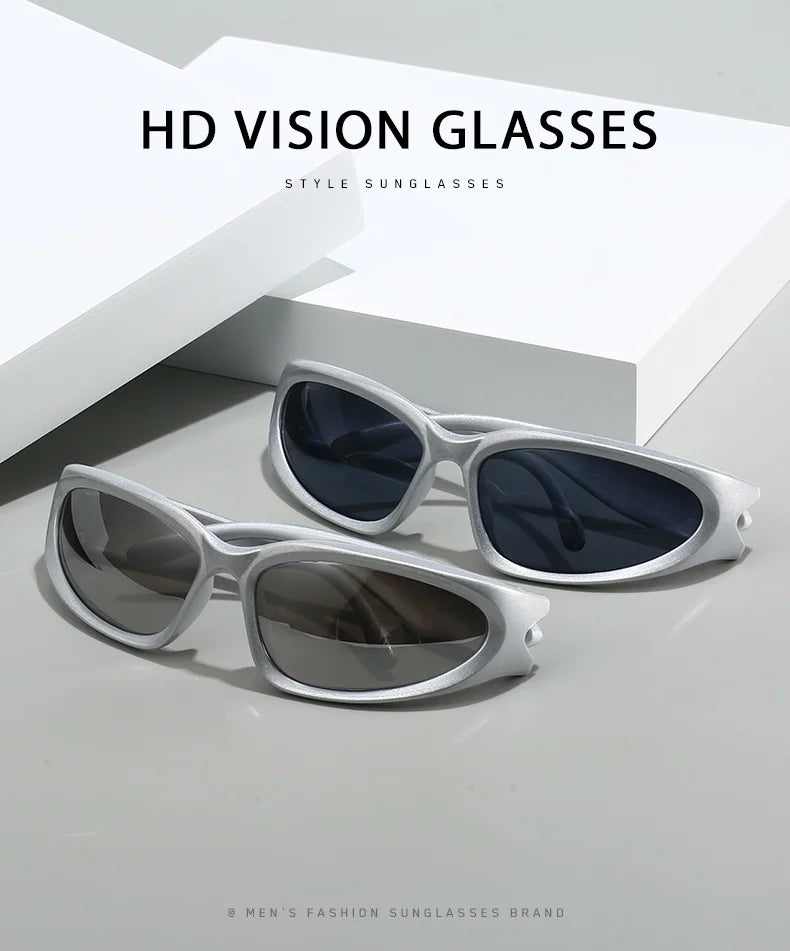 1/2/3pcs Fashionable Men and Women Sunglasses High-end Y2K Square Bicycle Glasses Resistant Sunglasses Outdoor Hiking Glas UV400 Badiee Stylez