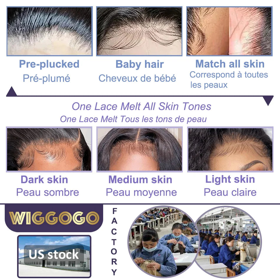 Wiggogo 613 Hd Lace Frontal Wig 13X4 13X6 Hd Lace Wig Blonde Lace Front Human Hair Wigs Straight Lace Front Wigs Human Hair