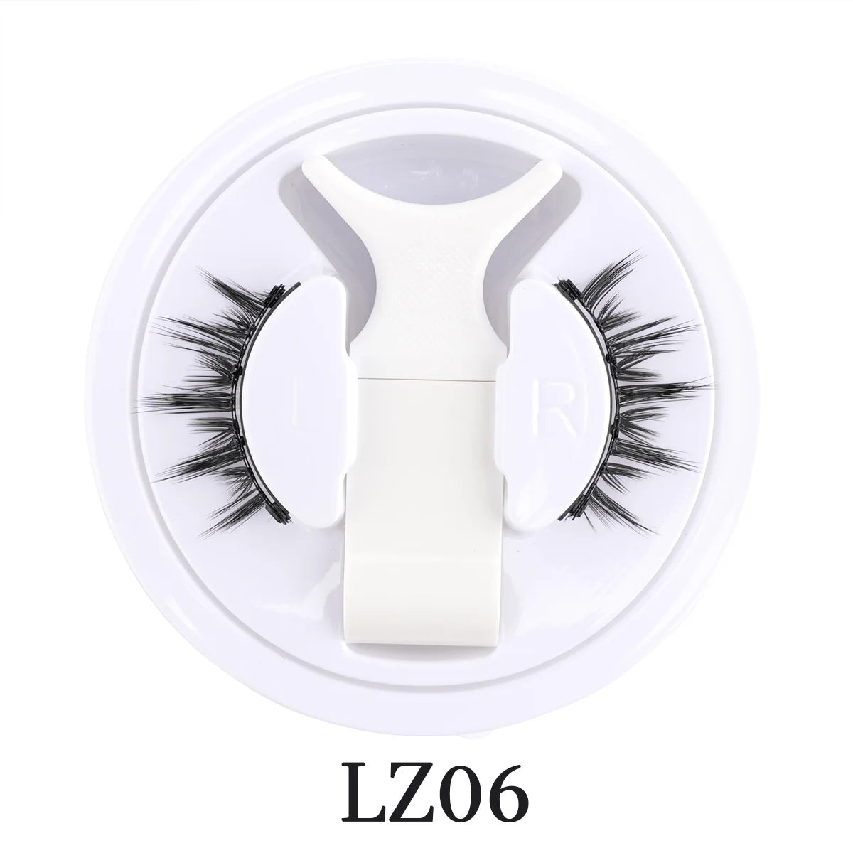 Hot Magnetic Eyelashes Set 1 Pair Reusable No Glue Needed False Eyelashes with Magnetic Tweezers Curly Faux Lashes Makeup Tool 1Pair LZ06
